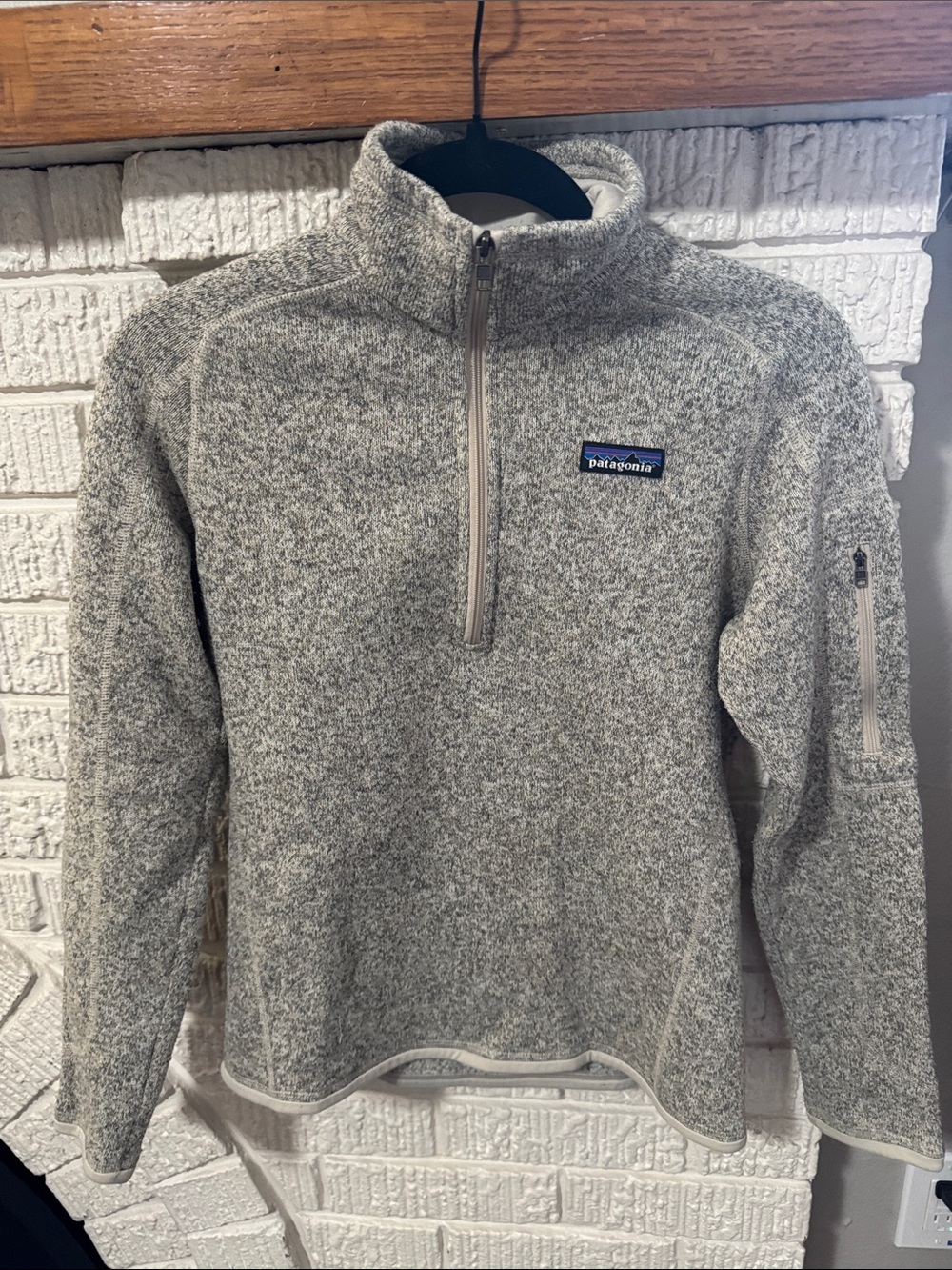 Patagonia Heather Gray Half-Zip Turtleneck Pullover